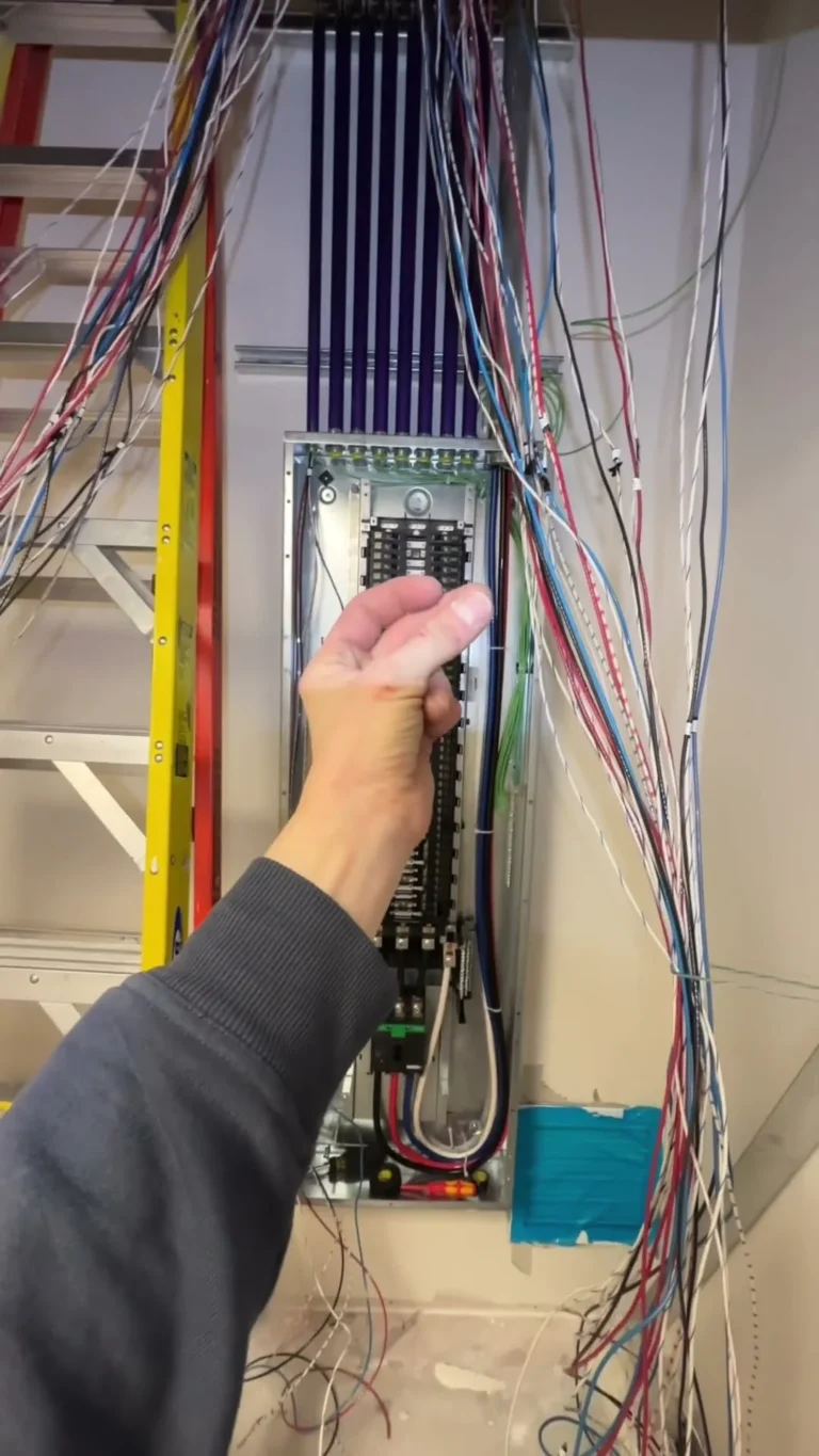 Commercial electrical panel upgrade in progress at an Oceanside business